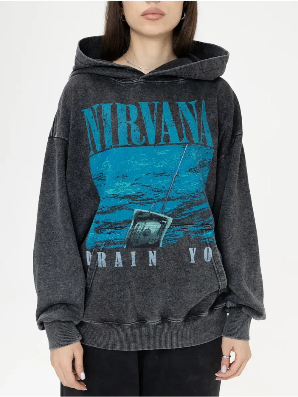 Худи PARABOLA Nirvana оверсайз варенка для мужчин и женщин