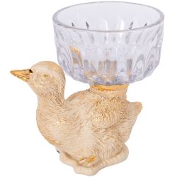 Фруктовница-конфетница Уточка Ханни Айвори