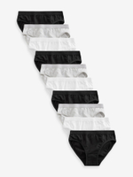 Трусы для девочки Next K94-741, 10 шт., Черный, Серый, Белый