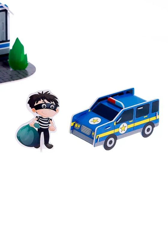 3D конструктор Полицейский участок 22 детали