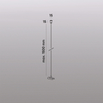 TR2126-BK Механический подвес для трека SMART BASE, IP20, 1.5м, черный, алюминий