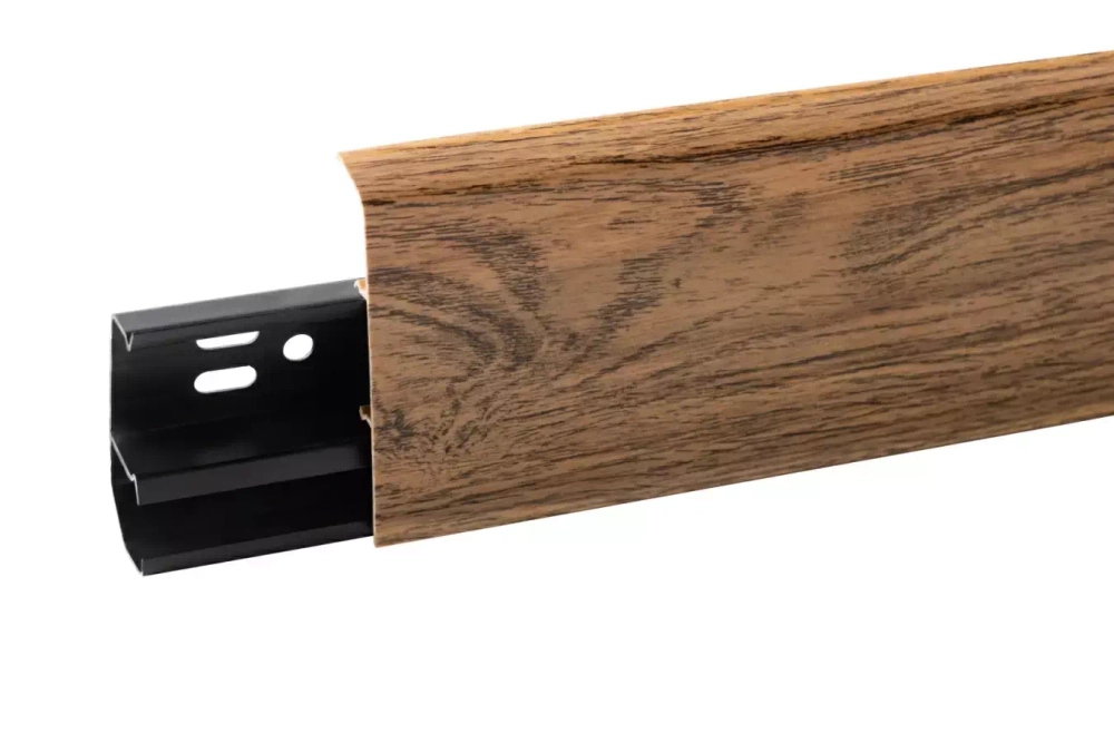 Плинтус ПВХ Aberhof ABF-70 7018 Дуб Скальный 70x26х2500 мм