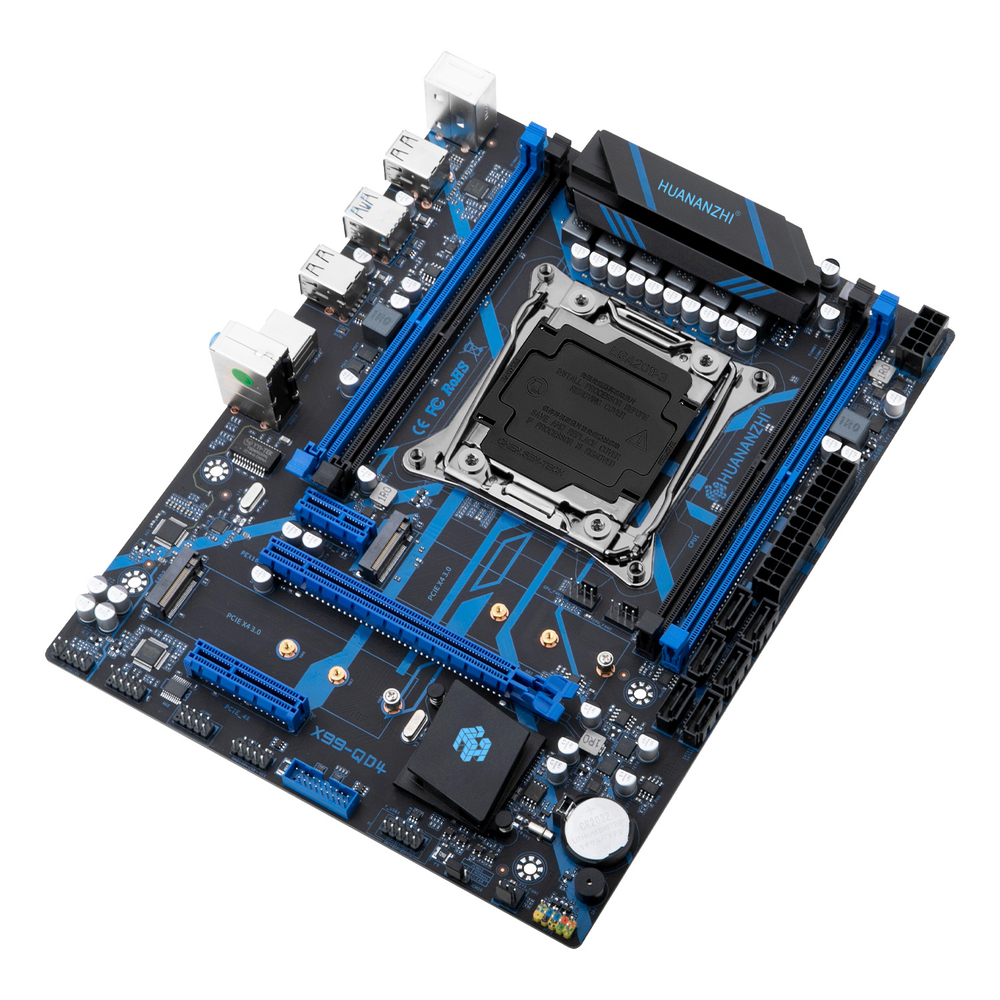 Материнская плата с процессором HUANANZHI X99-QD4, Xeon E5-2670v3 + 16GB RAM DDR4
