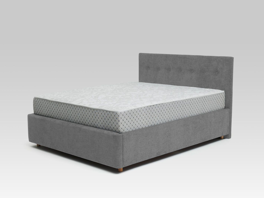 Кровать Viva Nova 1600 с основанием / серый №25
