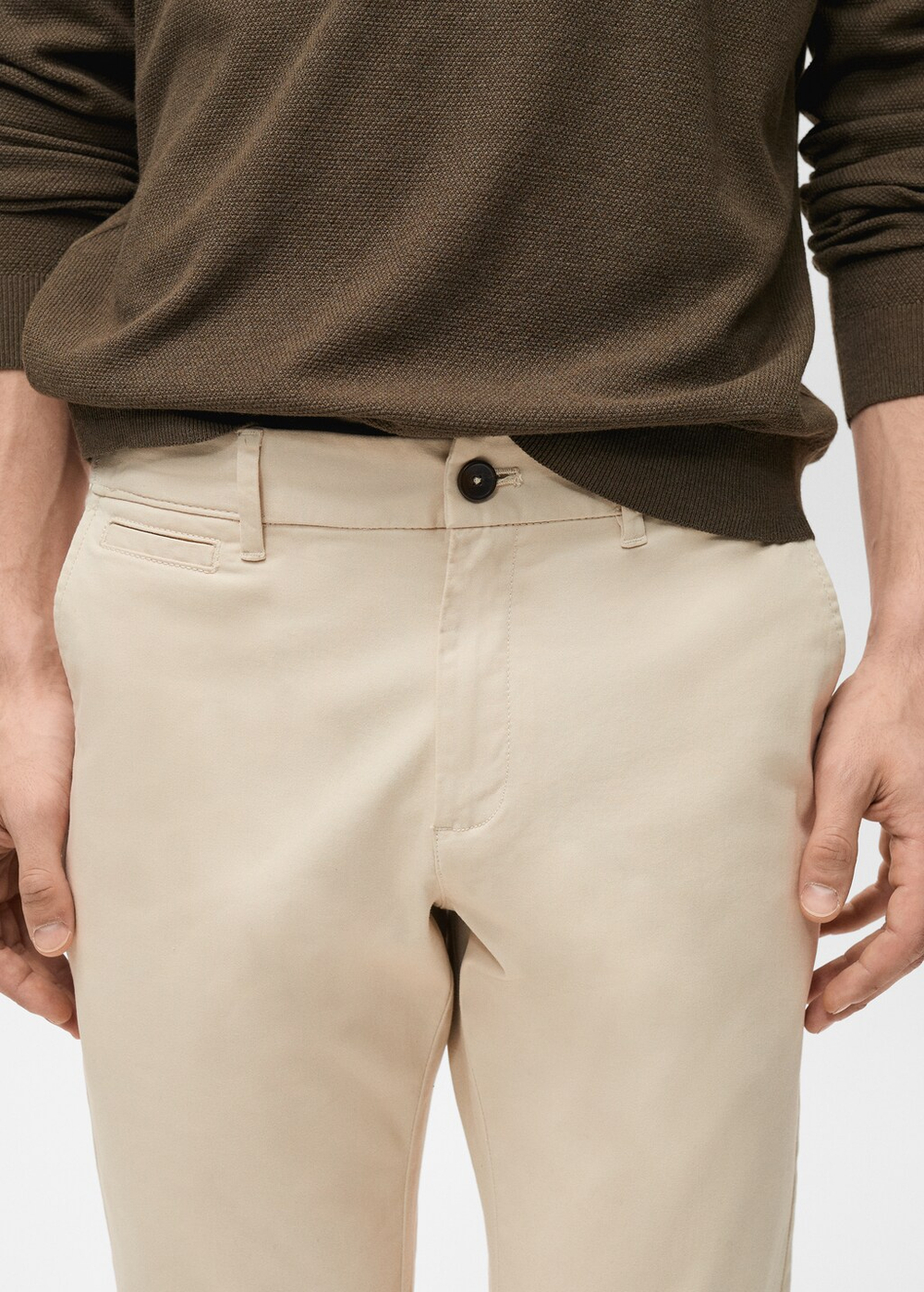 Укороченные брюки-чинос Prato tapered fit