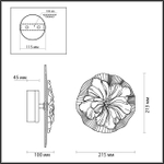 6614/8WL ODL Светильник LED 1*9Вт 3000К 220В IP20 HIGHTECH