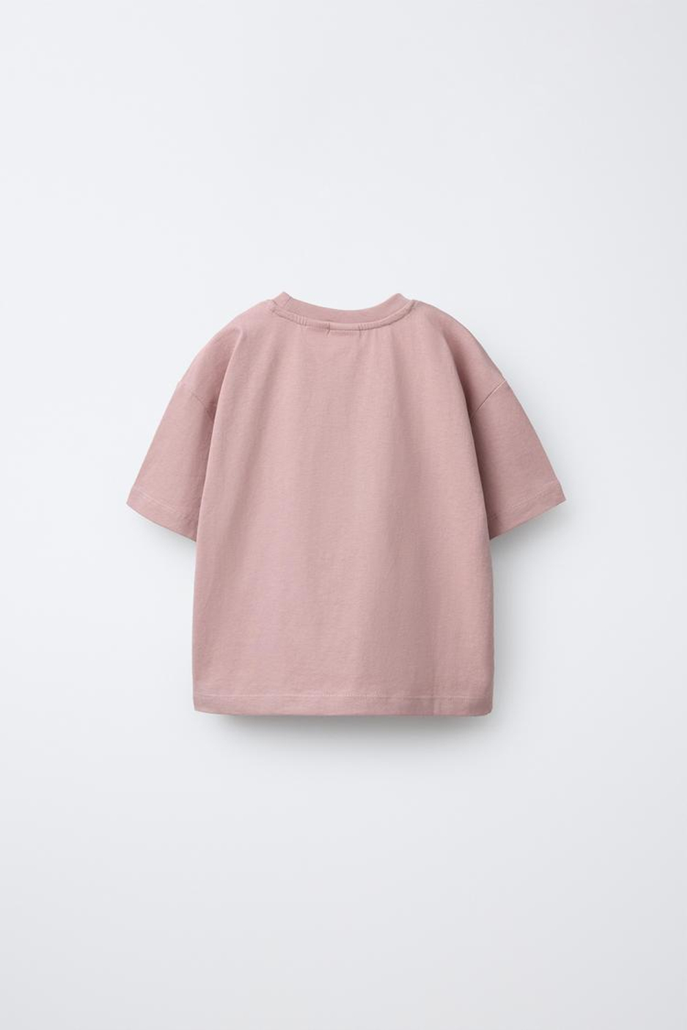 ZARA НАБОР ИЗ ТРЕХ ФУТБОЛОК В ПОЛОСКУ И ОДНОТОННЫХ, ТЕМНО-БАКЛАЖАНОВЫЙ