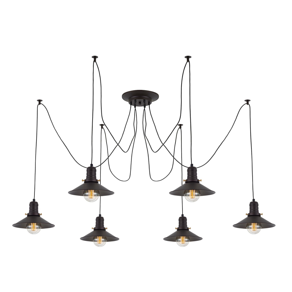 Citilux Эдисон CL451062 Люстра паук Венге