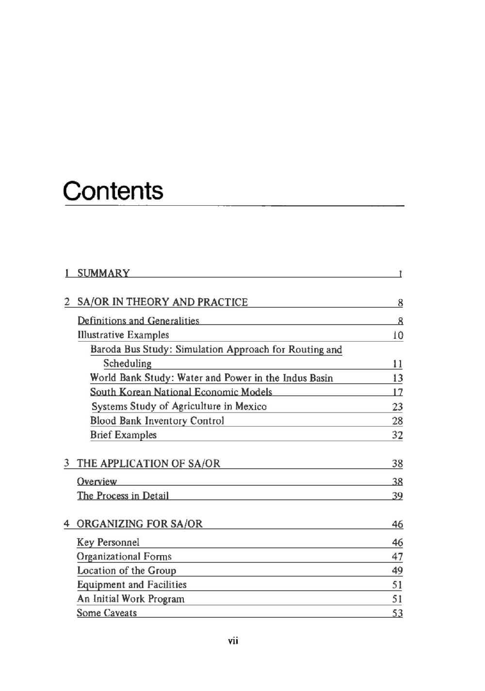 Systems analysis and operations research | National Research Council