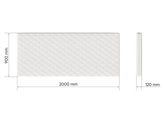 Матрас кокос/eco-foam/латекс 12 см (90*200 см)