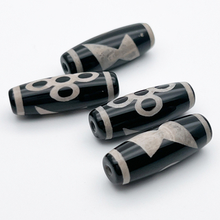 "Дзи" Ключ и Молния, размер около 30*10 мм, цена за 1 шт