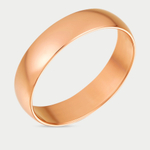 Обручальное кольцо женское из розового золота 585 пробы без вставок (арт. 17005)