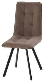 Стул М-City DISAUR Дарлинг поворотный на поворотный на 360 градусов, B5 Капучино, Велюр, Черный каркас