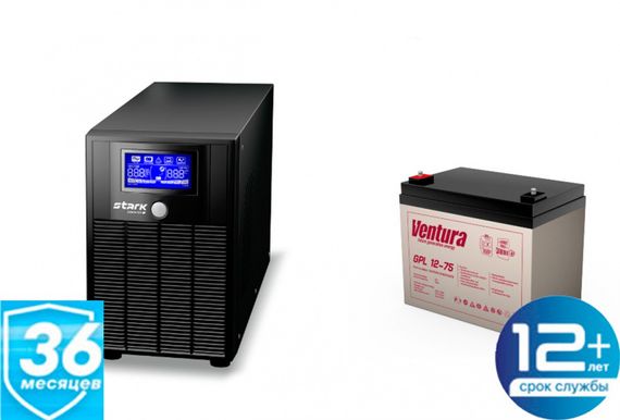 Комплект ИБП SC 1000 LI + GPL 12-75