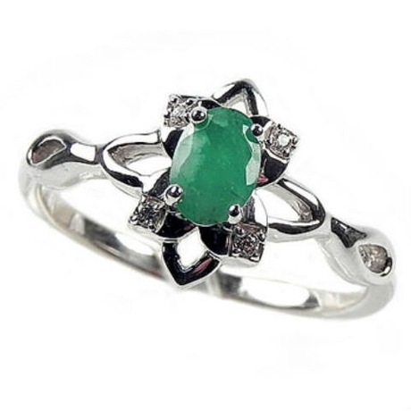 Кольцо "Арди" изумруд