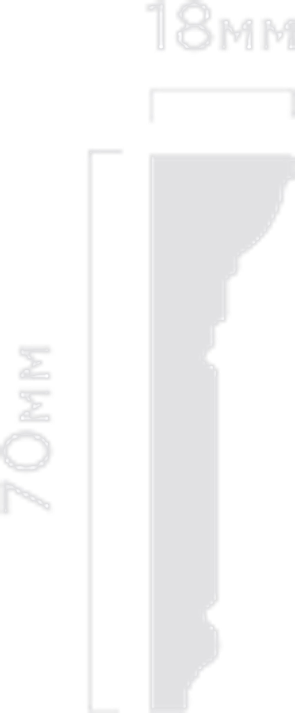 Карниз HiWood, 70x18 мм