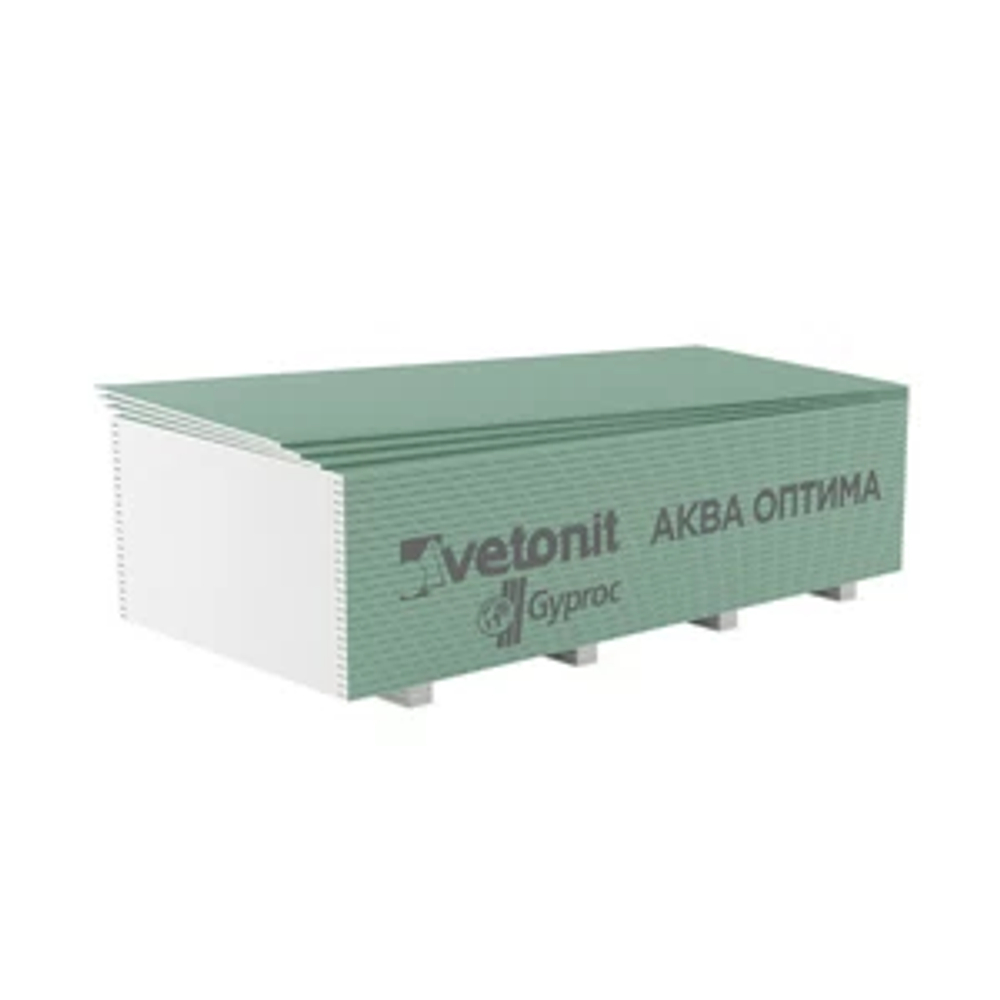 Гипсокартон ГКЛВ /12,5х1200х2500 / Vetonit "Аква Оптима"