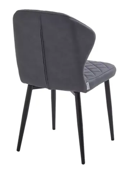 Стул МОНРО, цвет CYPRUS-13 темно-серый, искусственная замша / черный каркас М-City