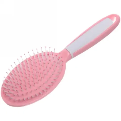 Расческа массажная «Silk hair», овальная большая, цвет розовый, 24*7см