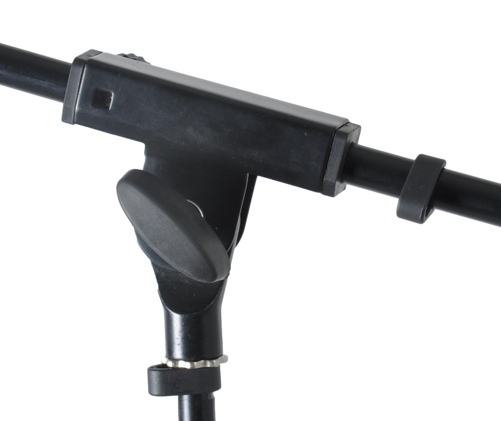 ROCKDALE 3601 Микрофонная стойка-журавль, высота 95-165 см, журавль 80 см, металл, чёрная