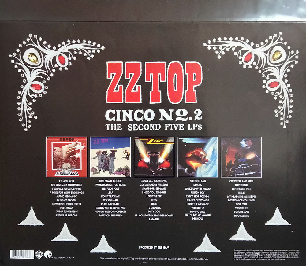 ZZ Top / Cinco No. 2 (The Second Five LPs)(5LP)