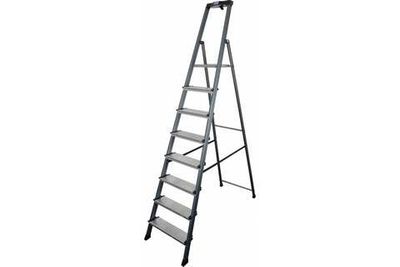 Анодированная стремянка SECURO 8 ступ. (126467)