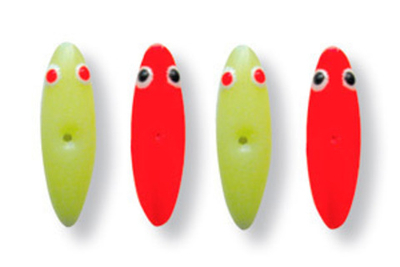 Мормышки фосфорные  №60 "Лодочка 3Ф с глазками", 80шт