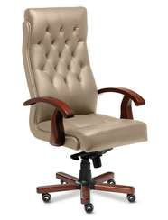Кресло для руководителя Darwin A бежевая кожа