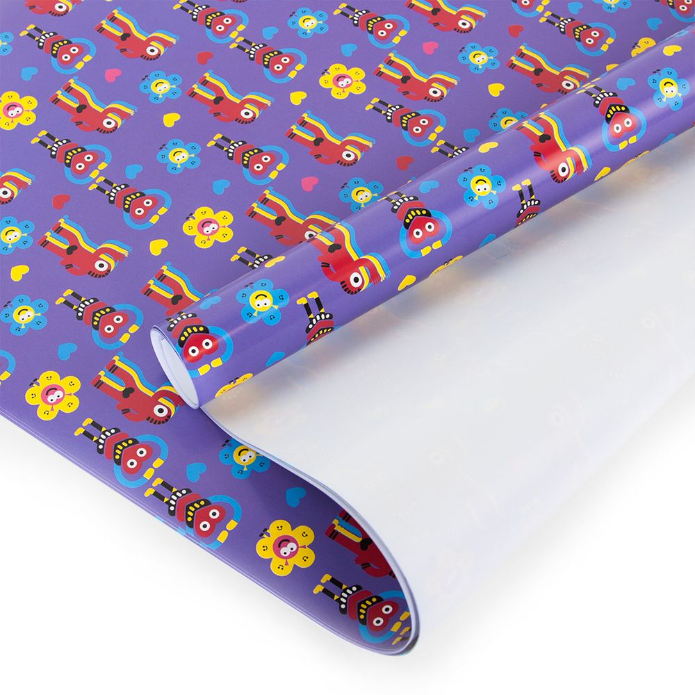 Упаковочная бумага (0,7*1 м) Яркие Симпатики, 10 шт.