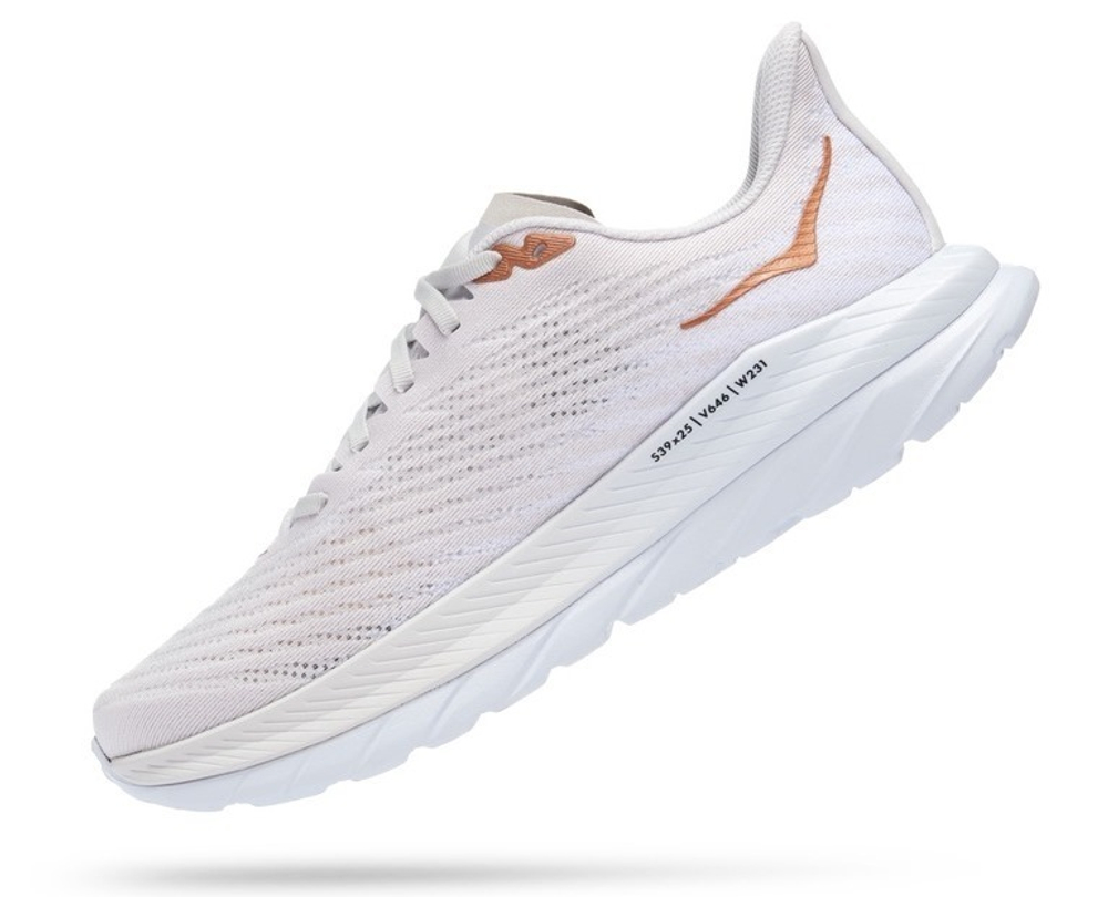 Кроссовки HOKA MACH 5 White Copper арт. 1127893WCPP, белый, муж.