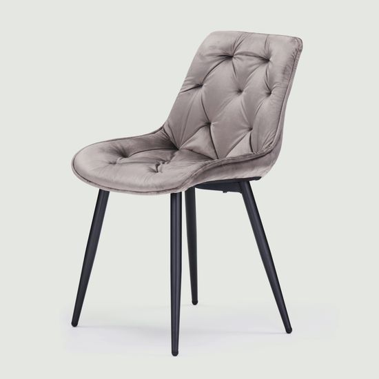 Обеденный стул Vera серый велюр Премиум