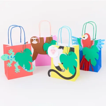Подарочные пакеты "Джунгли" 8 шт.
