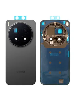 Задняя крышка для Vivo X300 Pro черная (Black) со стеклом камеры