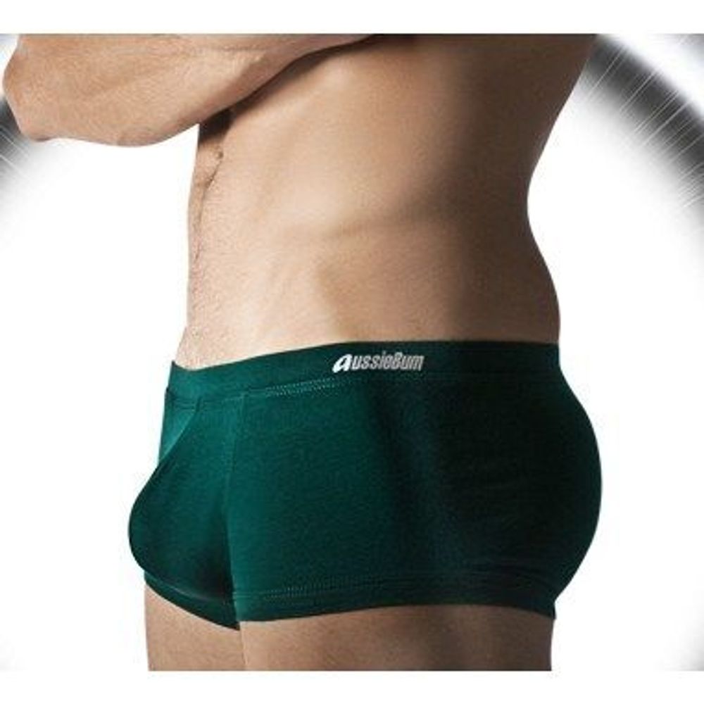 Мужские трусы хипсы темно-зеленые Aussiebum Man Green hip Boxer