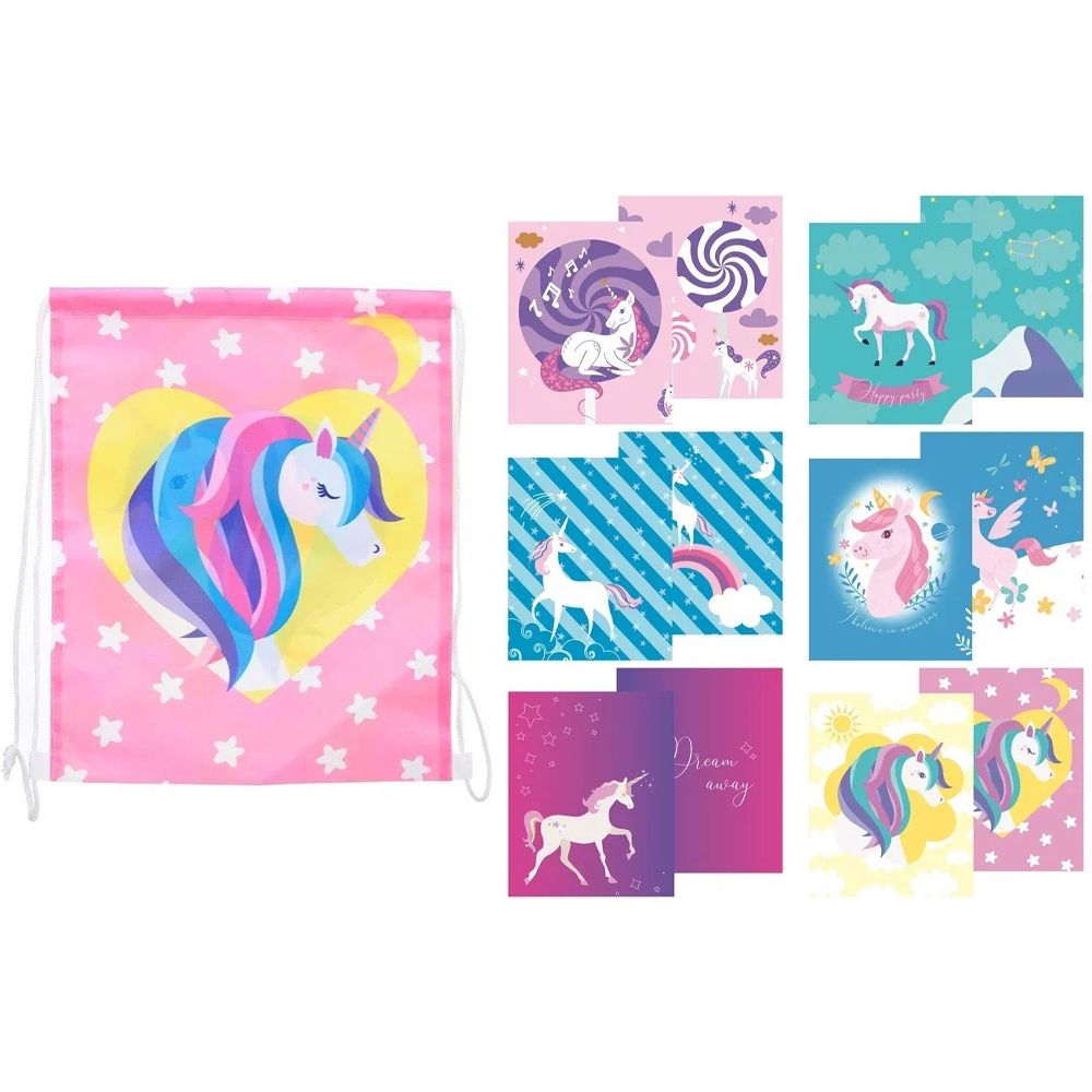 Сумка - мешок для сменной обуви Basir, серия "ЕДИНОРОГ", с рисунком единорогов, ассорти цветов Сумка - мешок для сменной обуви Basir, серия "ЕДИНОРОГ", с рисунком единорогов, ассорти цветов