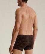 Мужские трусы шорты Atlantic, набор из 3 шт., хлопок, океан + темно-синие + коричневые, 3MH-216