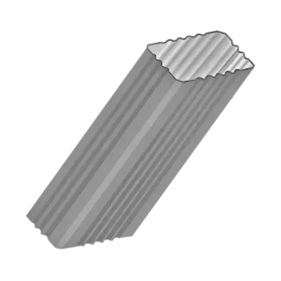 Труба водосточная 76х102х3000 оцинкованная