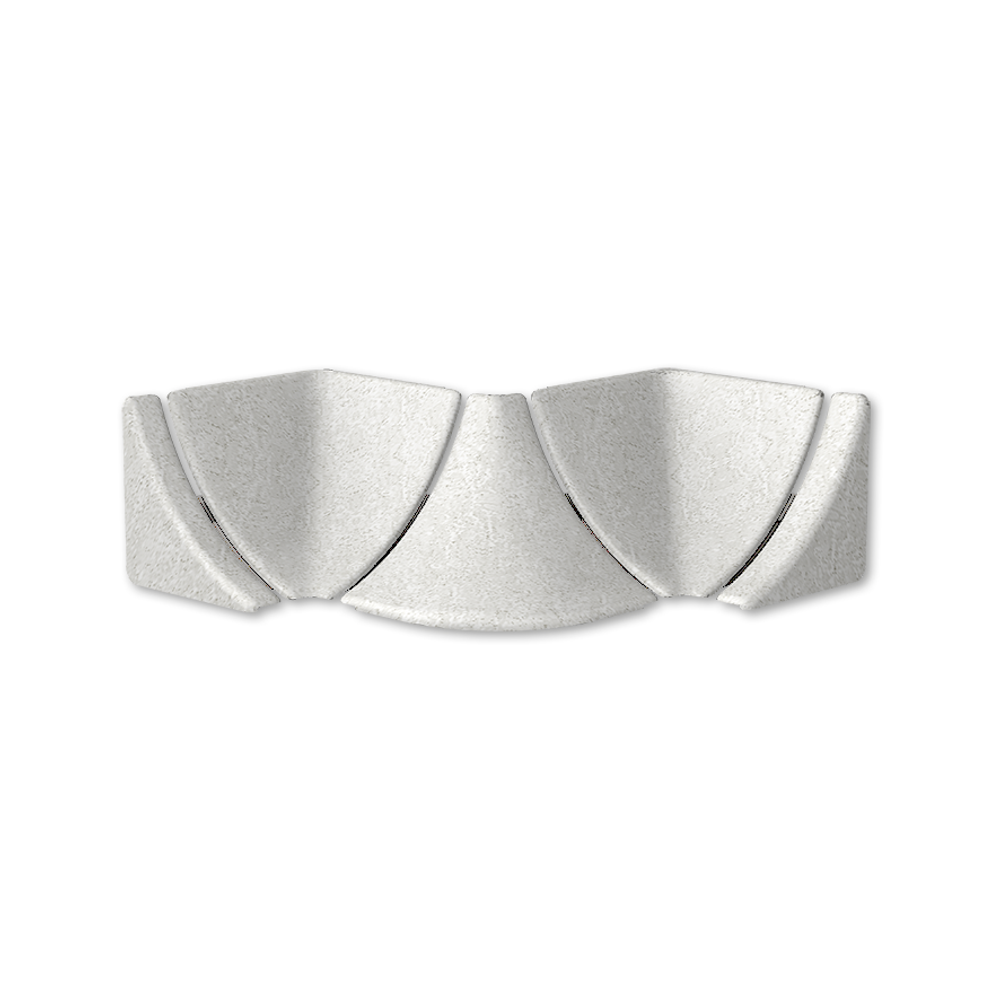 Набор комплектующих к плинтусу для столешницы 25 мм Идеал - 111 Мрамор светло-серый