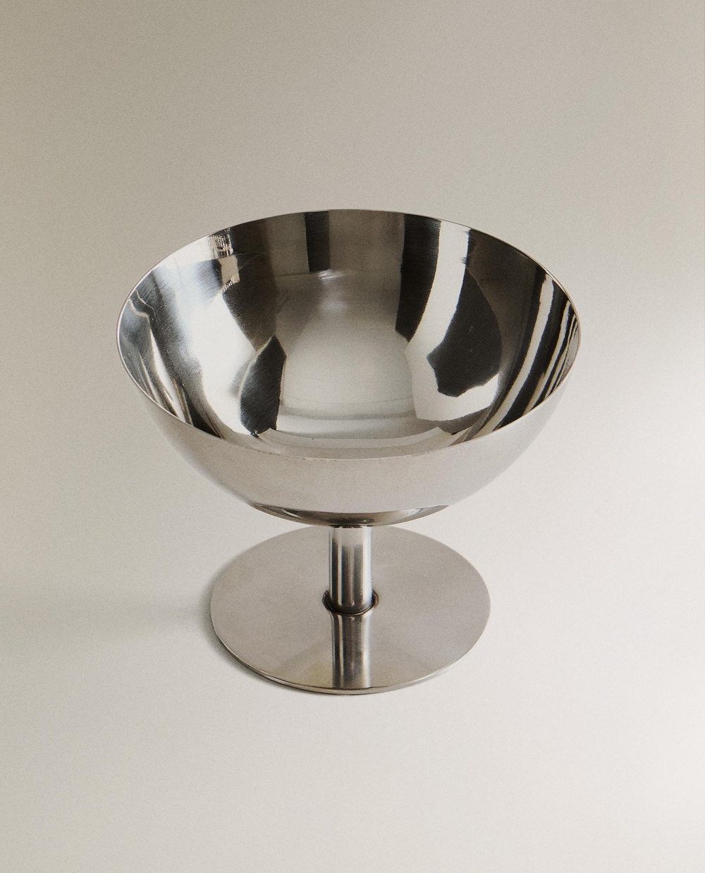 Zara Home бокал из нержавеющей стали, цвет серебристый, 10 см