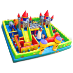 Большой надувной батут "Средневековье" 10*10*5 м