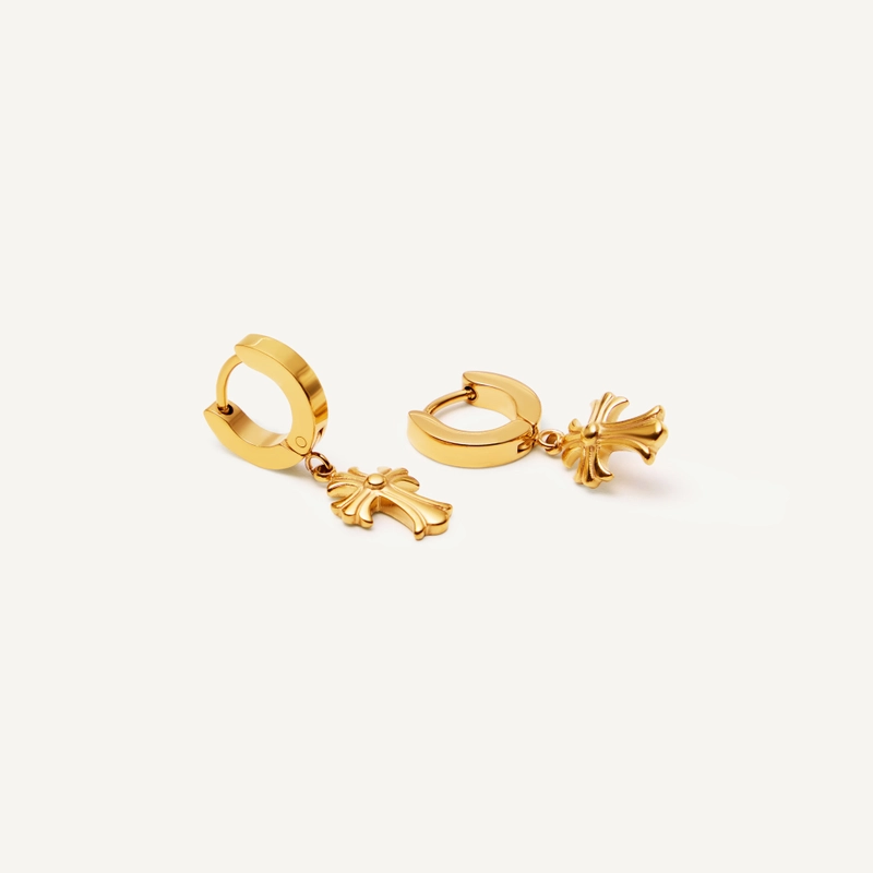 Серьги Благородные Крестики