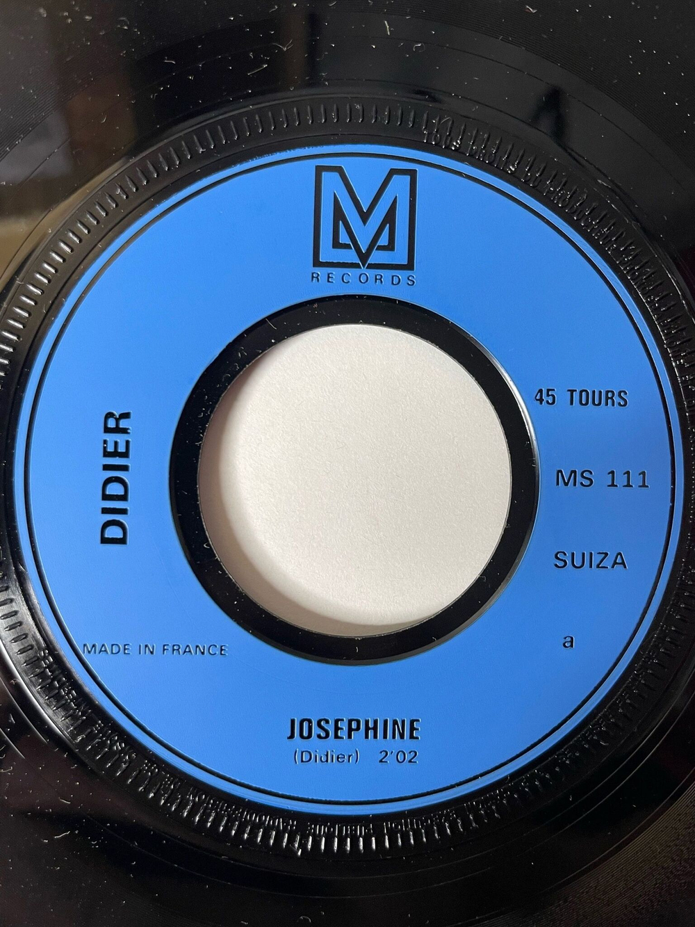 Винтажная виниловая пластинка LP Didier Josephine Dans Le Tout Petit Matin 7 дюймов (France 1975)