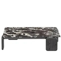 Стол журнальный 4614, 110х110 см, черный мрамор