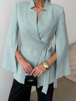 Пиджак классический кейп с запахом