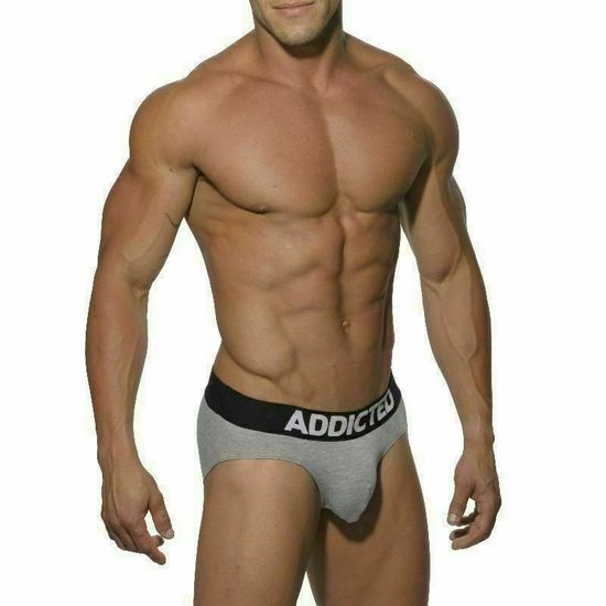 Мужские трусы слипы серые Addicted Essential Mini Brief Grey