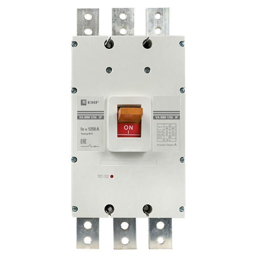 Автоматический выключатель в литом корпусе  EKF mccb99-1250-1250m