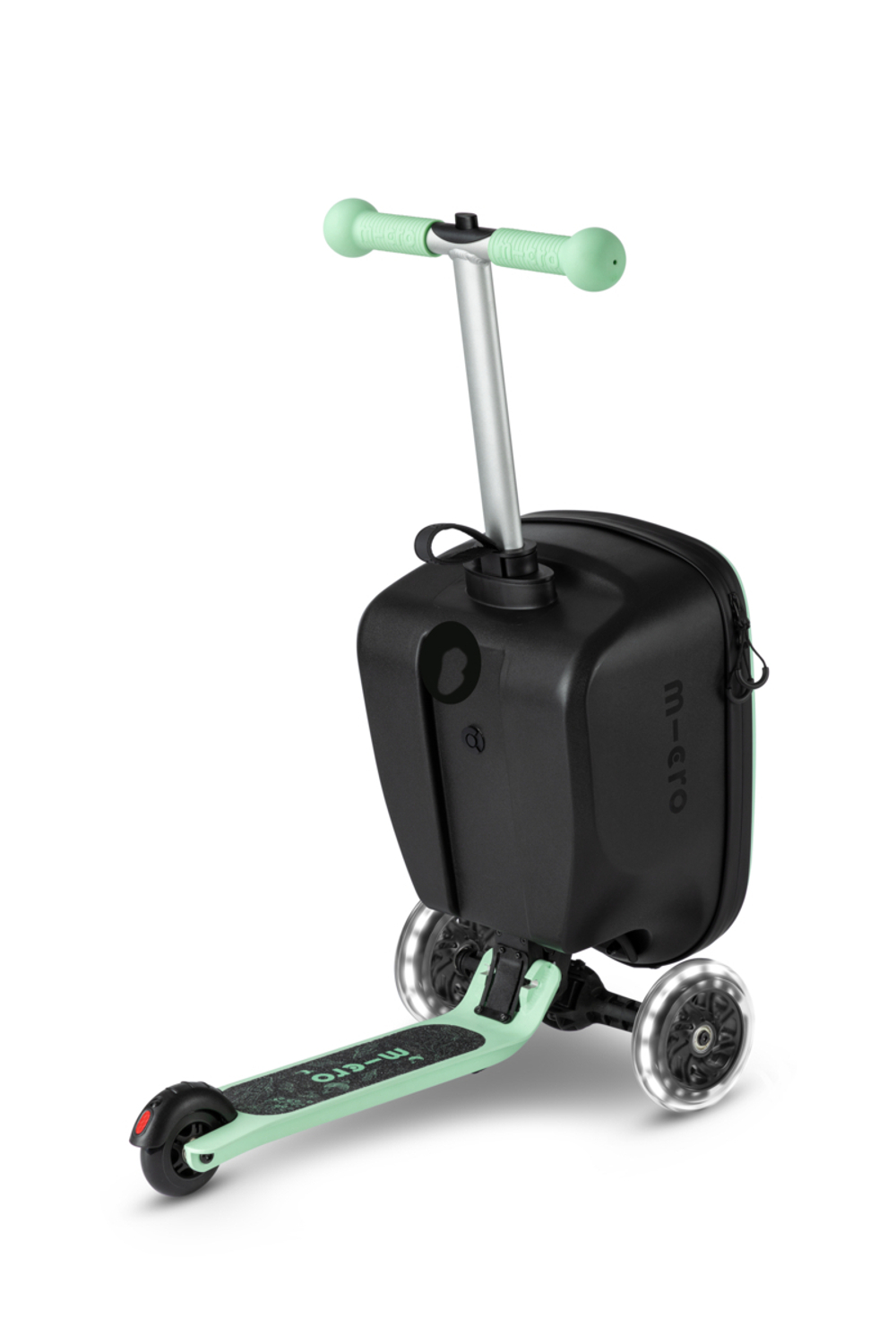 Чемокат Micro Luggage Junior LED ментоловый