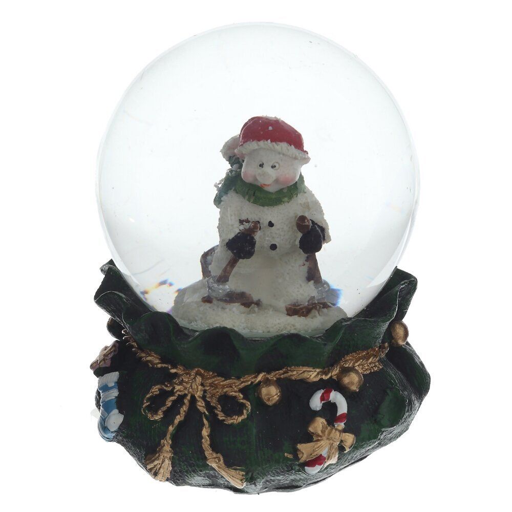 GAEM Фигурка декоративная "Снеговик" в стекл шаре, L6 W6 H8,5 см, 2в.