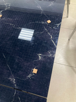 Стол разд стекло Миллер бабочка К-т ног №5 черный Царг.пояс 930 черный Ст-ца мрамор черный 2 ф/п (че