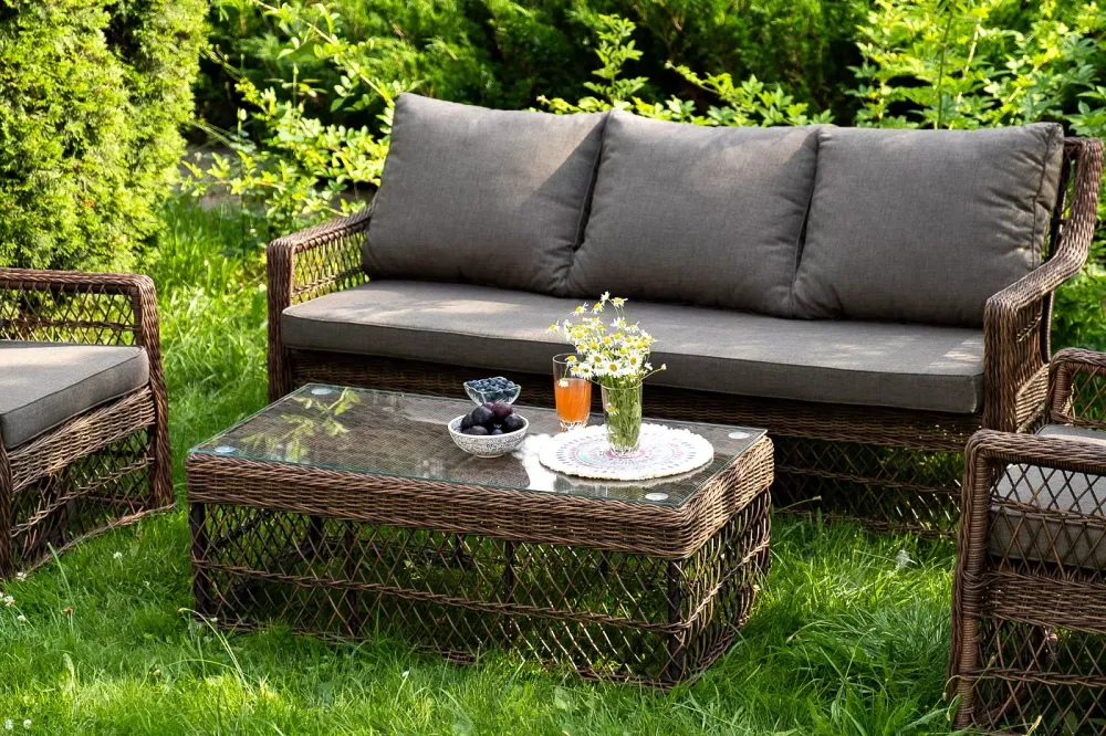 "Гранд Латте" лаунж-зона из искусственного ротанга, цвет коричневый